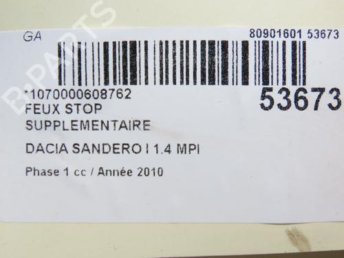 Third brake light DACIA SANDERO 1.4 MPI LPG | BP28969747L11