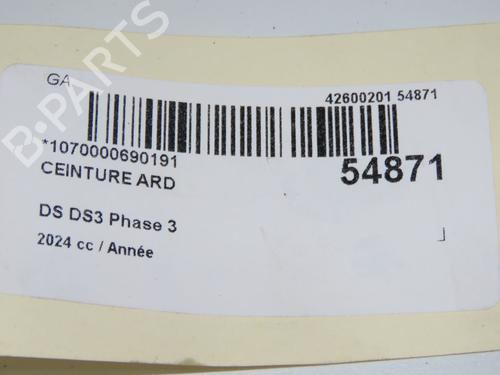 Used Rear right belt tensioner DS DS 3 / DS 3 CROSSBACK (UR_, UC_, UJ_) 1.2 PureTech 130 (URHNSS) (131 hp) 31865272