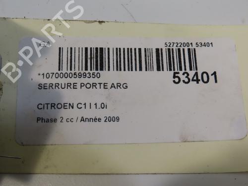 Rear left lock CITROËN C1 (PM_, PN_) 1.0 | BP28969088C100 