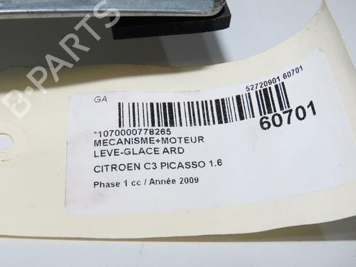 Rudehejsemekanisme Højre bagtil Rudehejsemekanisme Højre bagtil CITROËN C3 Picasso (SH_) 1.6 HDi (90 hp) 37432617 37432617