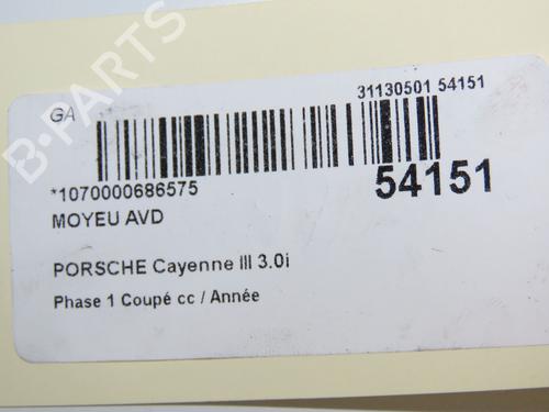 Left front steering knuckle PORSCHE CAYENNE (9YA) 3.0 E-Hybrid AWD (9YAAE1) | BP30714704M25  - Image 6