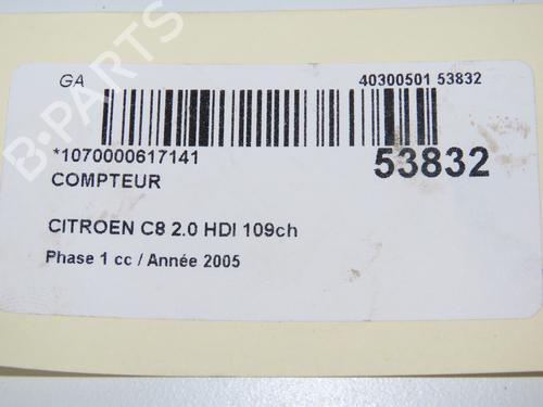 Instrument cluster CITROËN C8 (EA_, EB_) 2.0 HDi | BP32716211C47  - Image 5