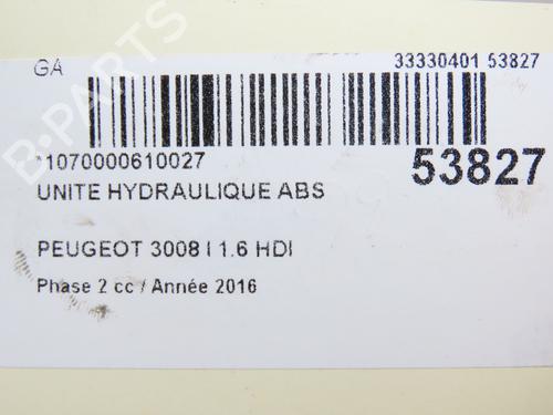 ABS pump PEUGEOT 3008 I MPV (0U_) 1.6 BlueHDi 120 | BP28829980M43