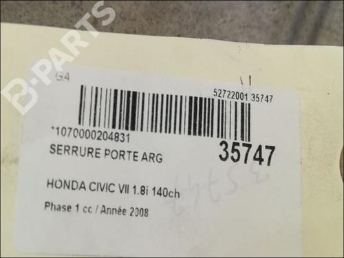 Rear left lock HONDA CIVIC VIII Hatchback (FN, FK) 1.8 (FN1, FK2) | BP9604139C100 