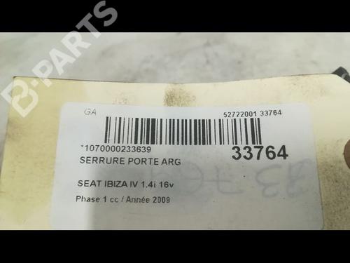 Rear left lock SEAT IBIZA IV (6J5, 6P1) 1.4 | BP9608030C100 
