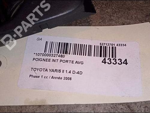 Front left interior door handle TOYOTA YARIS (_P9_) 1.4 D-4D (NLP90_, NLP90R) | BP9618884I13 