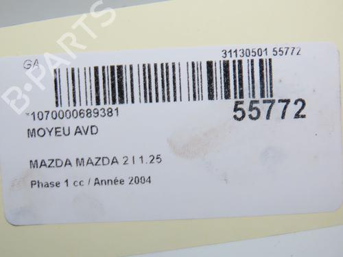 Venstre Styrespindel Lejehus MAZDA 2 (DY) 1.2 (DY3W) | BP30978830M25