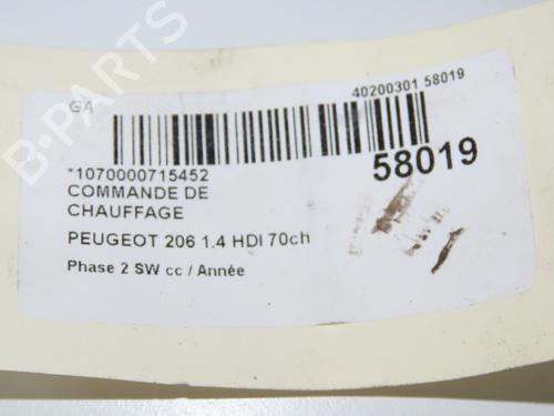 Climate control PEUGEOT 206 SW (2E/K) 1.4 HDi | BP33633916I5  - Image 6