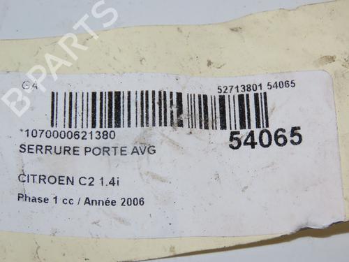 Front left lock CITROËN C2 (JM_) 1.4 | BP29196011C98 