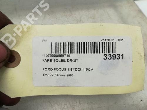 Right sun visor FORD FOCUS II (DA_, HCP, DP) 1.8 TDCi | BP9594808I2 