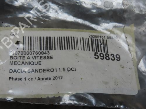 Used Gearbox Gearbox DACIA SANDERO 1.5 dCi (68 hp) 40437837 40437837