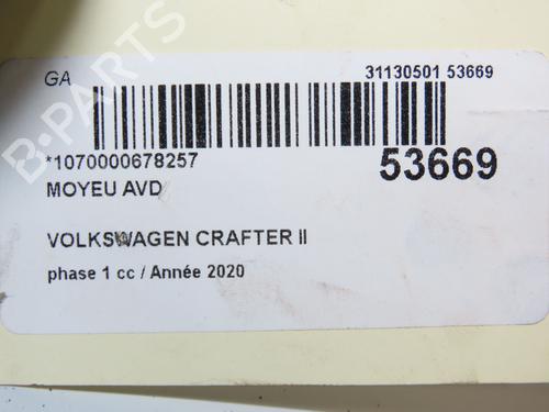 Left front steering knuckle VW CRAFTER Van (SY_, SX_) 2.0 TDI FWD (SYB, SYC, SYD) | BP30447515M25