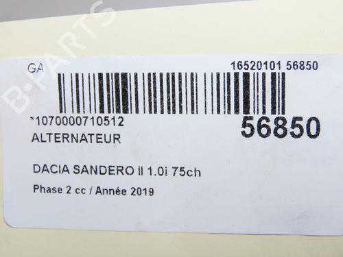 Alternator DACIA SANDERO II 1.0 SCe 75 (B8JC, B8JD, B8NC) | BP32377300M7  - Image 9