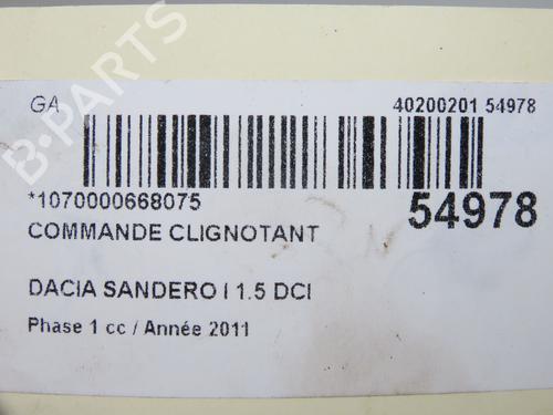 Used Steering column stalk DACIA SANDERO 1.5 dCi (88 hp) 31179716