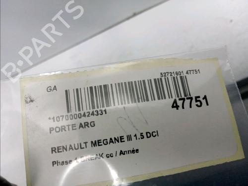 Left rear door RENAULT MEGANE III Grandtour (KZ0/1) 1.5 dCi (KZ09, KZ0D, KZ1G, KZ29, KZ14, KZ1W, KZ10, KZ1F,... | BP15984050C4