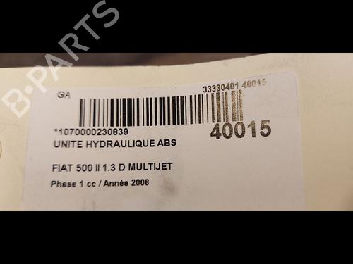 Used ABS pump ABS pump FIAT 500 (312_) 1.3 D Multijet (312AXB1A) (75 hp) 23173628 23173628