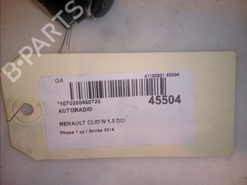 Radio RENAULT CLIO IV (BH_) 1.5 dCi 75 | BP14996288E6 