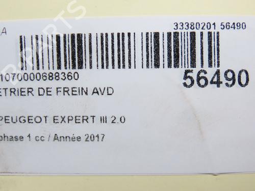 Right front brake caliper PEUGEOT EXPERT Van (V_) 2.0 BlueHDi 120 | BP30841111M104 - Image 6