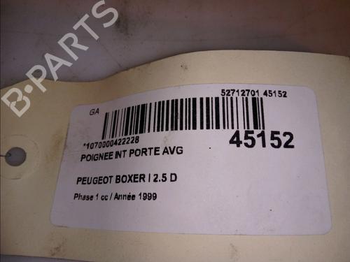 Used Front left interior door handle Front left interior door handle PEUGEOT BOXER Van (230L) 2.5 D (86 hp) 12094979 12094979