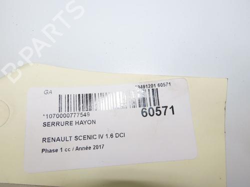 Bakluke lås Bakluke lås RENAULT SCÉNIC IV (J9_) 1.6 dCi 130 (130 hp) 37479668 37479668