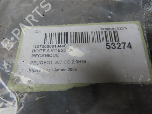 Gearbox PEUGEOT 307 CC (3B) 2.0 HDi 135 | BP28801521M3 