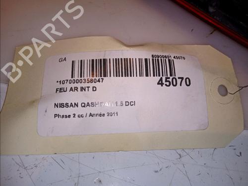 Used Right tailgate light Right tailgate light NISSAN QASHQAI I (J10, NJ10) 1.5 dCi (110 hp) 12564153 12564153