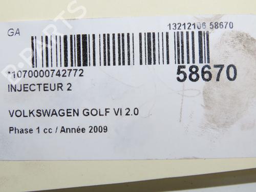 Injector VW GOLF VI (5K1) 2.0 TDI | BP38571144M100 - Image 5
