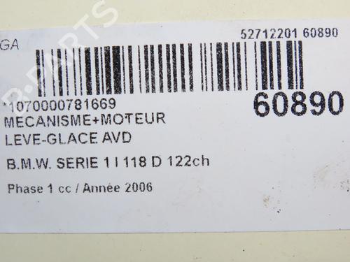 Front right window mechanism BMW 1 (E87) 118 d | BP39251719C23 - Image 5