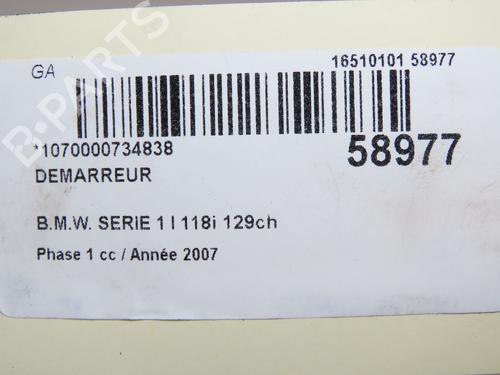 Starter BMW 1 (E87) 118 d | BP36758084M8 - Image 6