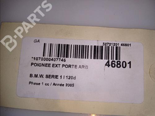 Rear left exterior door handle BMW 1 (E87) 118 d | BP11418209C130 