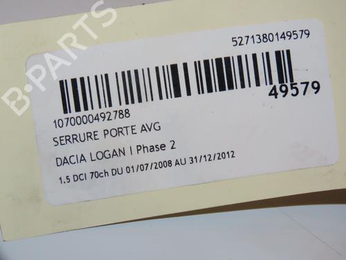 Used Front left lock DACIA LOGAN (LS_) 1.5 dCi (LS0K) (68 hp) 16667289