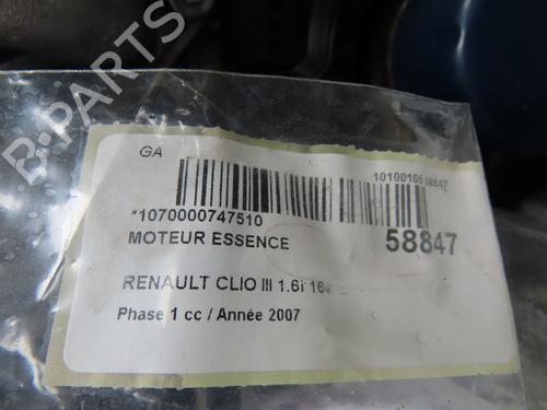 Engine RENAULT CLIO III (BR0/1, CR0/1) 1.6 16V (BR05, BR0B, BR0Y, BR15, BR1J, BR1M, BR1Y, CR0B,... | BP36493249M1 - Image 6