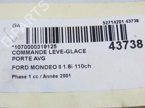 Used Left front window switch Left front window switch FORD MONDEO III (B5Y) 1.8 16V (110 hp) 9618125 9618125