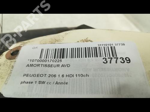 Right front shock absorber PEUGEOT 206 SW (2E/K) 1.6 HDi 110 | BP9601949M17 
