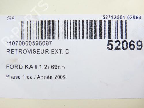 Right mirror FORD KA (RU8) 1.2 | BP28831519C27 