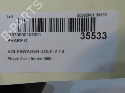 Used Left headlight Left headlight VW GOLF IV (1J1) 1.9 TDI (110 hp) 34457061 34457061