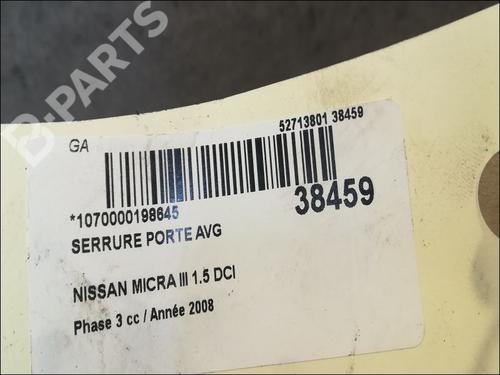 Front left lock NISSAN MICRA III (K12) 1.5 dCi | BP9603745C98