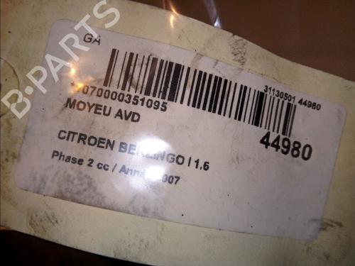 Used Left front steering knuckle CITROËN BERLINGO / BERLINGO FIRST Box Body/MPV (M_) 1.6 HDI 75 (MB9HW) (75 hp) 14875740