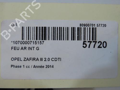 Left tailgate light OPEL ZAFIRA TOURER C (P12) 2.0 CDTi (75) | BP38297846C79 - Image 5