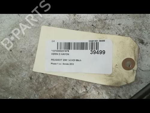 Tailgate lift support PEUGEOT 208 I (CA_, CC_) 1.4 HDi | BP14879869C138