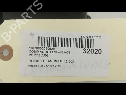 Used Left rear window switch Left rear window switch RENAULT LAGUNA III (BT0/1) 1.5 dCi (BT00, BT0A, BT0T, BT1J) (110 hp) 23177116 23177116