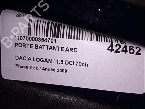 Used Right tailgate DACIA LOGAN MCV (KS_) 1.5 dCi (KS0K) (68 hp) 10189959