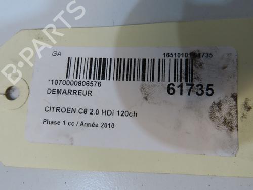 Used Starter Starter CITROËN C8 (EA_, EB_) 2.0 HDi (120 hp) 39698912 39698912