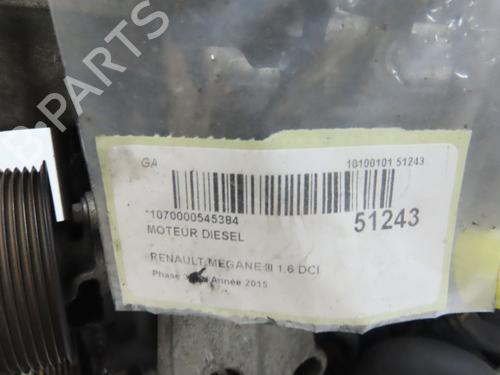 Motor RENAULT MEGANE III Hatchback (BZ0/1_, B3_) 1.6 dCi (BZ00, BZ12, BZ13) (130 hp) 28828649