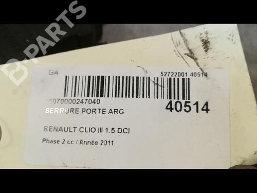 Rear left lock RENAULT CLIO III (BR0/1, CR0/1) 1.5 dCi | BP9609340C100 