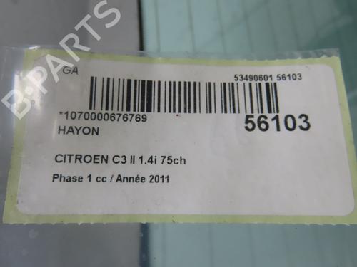 Bagklap CC/Kombi-Coupé CITROËN C3 II (SC_) 1.4 (73 hp) 31121071