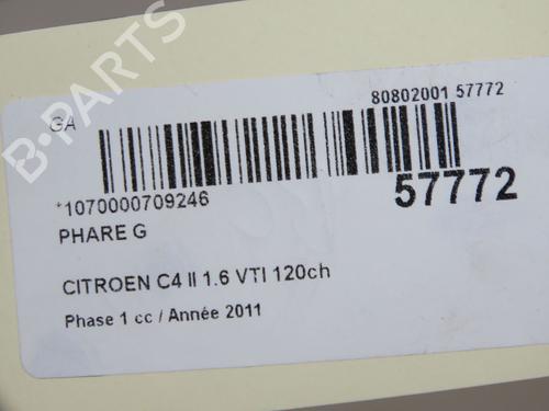 Left headlight CITROËN C4 II (NC_) 1.6 VTi 120 (NC5FS0, NC5FS9) | BP36367727C28 - Image 5