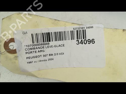 Left rear window switch PEUGEOT 307 SW (3H) 2.0 HDi 135 | BP23177117I29 