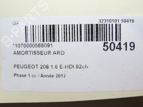 Right rear shock absorber PEUGEOT 208 I (CA_, CC_) 1.6 HDi | BP21799793M19
