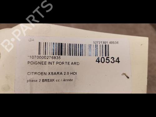 rear-right-interior-door-handle-citroen-xsara-break-n2-20-hdi-90-9143a2-1997-1998-1999-2000-2001-2002-2003-2004-2005-2006-2007-2008-2009-2010-9613634 main image
